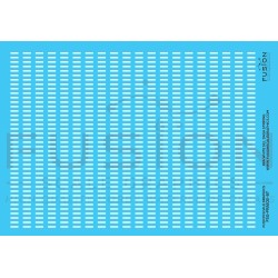 FUSION FSG-FRA102-87 - FRA WHITE SILL DASH STRIPES - HO SCALE