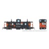 RAPIDO 166039 - HAWKER SIDDELEY CABOOSE - CN 79329 - FADED - WITH TRACK INSPECTION LIGHTS - HO SCALE