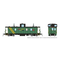 RAPIDO 166038 - HAWKER SIDDELEY CABOOSE - CN 9106 - EX DEVCO/OCR - WITH TRACK INSPECTION LIGHTS - HO SCALE