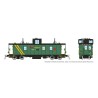 RAPIDO 166038 - HAWKER SIDDELEY CABOOSE - CN 9106 - EX DEVCO/OCR - WITH TRACK INSPECTION LIGHTS - HO SCALE