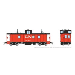 RAPIDO 166024 - HAWKER SIDDELEY CABOOSE - CN 79271 - AS DELIVERED - WITHOUT TRACK INSPECTION LIGHTS - HO SCALE