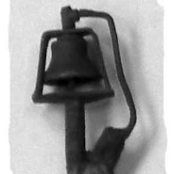 CAL-SCALE 190-322 - DIESEL LOCOMOTIVE BRACKETED BELL - HO SCALE