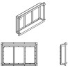 ATHEARN G68222 - ALL WEATHER CAB WINDOW - 3 PANE - HO SCALE