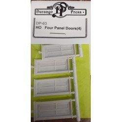 DURANGO PRESS DP-63 - 4 PANEL DOORS - HO SCALE