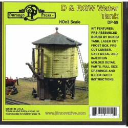 DURANGO PRESS DP-59 - D&RGW WATER TANK - HO SCALE
