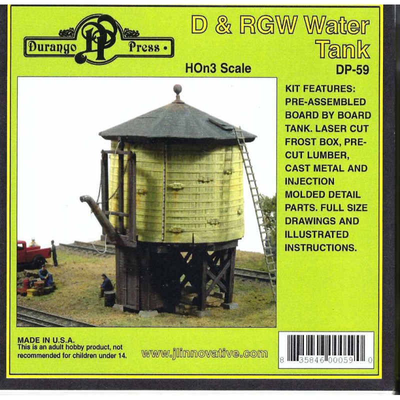 DURANGO PRESS DP-59 - D&RGW WATER TANK - HO SCALE