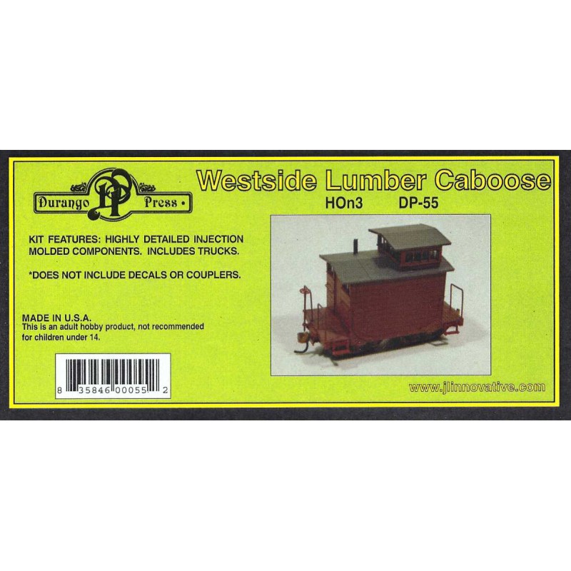 DURANGO PRESS DP-55 - WESTSIDE LUMBER CABOOSE - HOn3 SCALE