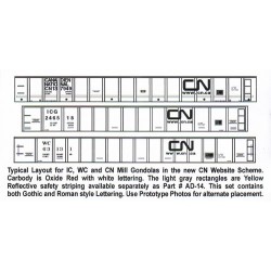 HIGHBALL FN-274 CANADIAN NATIONAL GONDOLA - N SCALE
