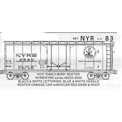 KOMAR HO-83 - NEW YORK CENTRAL 40' INSULATED BOXCAR - HO SCALE