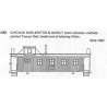 CDS DRY TRANSFER HO-555  CHICAGO BURLINGTON & QUINCY WOOD CABOOSE - HO SCALE