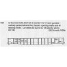 CDS DRY TRANSFER HO-720  CHICAGO BURLINGTON & QUINCY 52'6" GONDOLA - HO SCALE