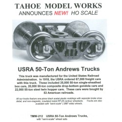 TMW212 - USRA 50 TON ANDREWS TRUCKS - SEMI-SCALE WHEELSETS - HO SCALE