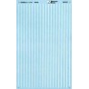 MICROSCALE DECAL 91101 - 3" & 4-3/4" WHITE STRIPES - HO SCALE