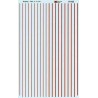 MICROSCALE DECAL 91105 - 3" & 4-3/4" RED STRIPES - HO SCALE