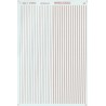 MICROSCALE DECAL 91115 - 1" & 2" RED STRIPES - HO SCALE