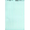 MICROSCALE DECAL 91131 - 4" & 6" WHITE STRIPES - HO SCALE