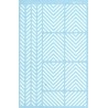 MICROSCALE DECAL 91151 - 8" 45 DEGREE BARRICADE WHITE STRIPES - HO SCALE