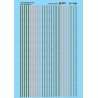 MICROSCALE DECAL 87-1360 - SAFETY STRIPES - HO SCALE
