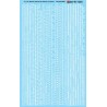 MICROSCALE DECAL 87-1284 - ALPHABET STENCIL LETTERING WHITE - HO SCALE