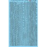 MICROSCALE DECAL 87-1285 - ALPHABET STENCIL LETTERING BLACK - HO SCALE