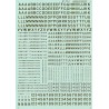MICROSCALE DECAL 90103 - ALPHABET RAILROAD GOTHIC GOLD - HO SCALE