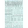 MICROSCALE DECAL 90104 - ALPHABET RAILROAD GOTHIC SILVER - HO SCALE