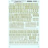 MICROSCALE DECAL 90203 - ALPHABET ZEPHYR GOTHIC GOLD - HO SCALE