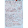 MICROSCALE DECAL 90215 - ALPHABET GRAFFITI STYLE RED - HO SCALE