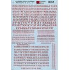 MICROSCALE DECAL 90265 - ALPHABET CIRCUS STYLE RED - HO SCALE