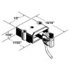 KADEE 806 SHORT CENTRESET PLASTIC COUPLER WITH SHORT PLASTIC GEAR BOX - O SCALE
