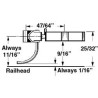 KADEE 805 MEDIUM CENTRESET METAL COUPLER WITH METAL GEAR BOX - O SCALE