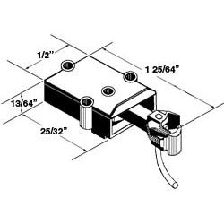KADEE 746 TYPE E LONG CENTRESET METAL COUPLER WITH PLASTIC GEARBOX - O SCALE