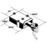 KADEE 746 TYPE E LONG CENTRESET METAL COUPLER WITH PLASTIC GEARBOX - O SCALE