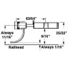 KADEE 746 TYPE E LONG CENTRESET METAL COUPLER WITH PLASTIC GEARBOX - O SCALE