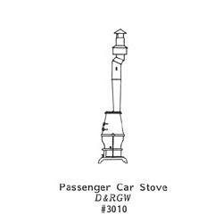 GRANDT LINE 3010 - PASSENGER CAR STOVE - O SCALE