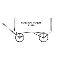 GRANDT LINE 3014 - BAGGAGE WAGON - O SCALE