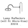 GRANDT LINE 3510 - LAMP REFLECTORS - O SCALE