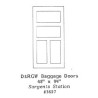 GRANDT LINE 3607 - D&RGW BAGGAGE DOORS - 48" x 94" - O SCALE