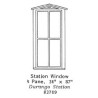 GRANDT LINE 3709 - STATION WINDOW - 4 PANE - 36" x 87" - O SCALE