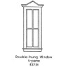 GRANDT LINE 3736 - DOUBLE HUNG WINDOW - 4 PANE - O SCALE