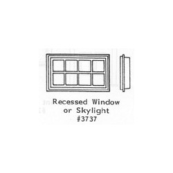 GRANDT LINE 3737 - RECESSED WINDOW OR SKYLIGHT 63" X 36" - O SCALE