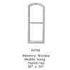 GRANDT LINE 3748 - MASONRY WINDOW DOUBLE HUNG ROUND TOP - O SCALE