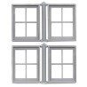 GRANDT LINE 3771 - 30" X 38" 4 PANE MASONRY WINDOW - O SCALE