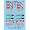MICROSCALE DECAL 60-707 - CANADIAN NATIONAL COVERED HOPPERS - N SCALE