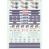 MICROSCALE DECAL 60-804 - CANADIAN NATIONAL LASER 48' REFRIGERATED CONTAINERS - N SCALE