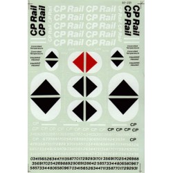 MICROSCALE DECAL 60-221 - CANADIAN PACIFIC FREIGHT CARS - N SCALE