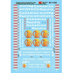 MICROSCALE DECAL 60-1152 - CANADIAN PACIFIC DIESEL LOCOMOTIVES - N SCALE