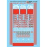 MICROSCALE DECAL 60-1237 - CEFX LEASE FLEET DIESEL LOCOMOTIVES - N SCALE