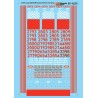 MICROSCALE DECAL 60-1237 - CEFX LEASE FLEET DIESEL LOCOMOTIVES - N SCALE