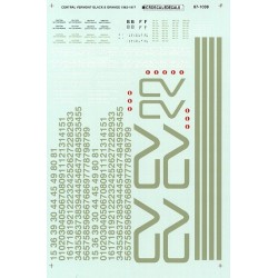 MICROSCALE DECAL 60-1039 - CENTRAL VERMONT DIESEL LOCOMOTIVES - N SCALE